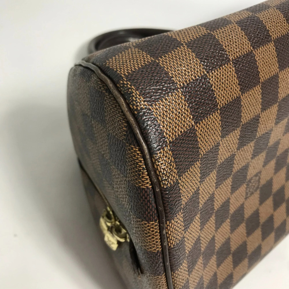 LOUIS VUITTON Authentic Brown Damier Canvas Boston Bag - Picture 9 of 11